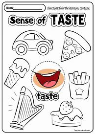 Image result for Worksheet On 5 Senses
