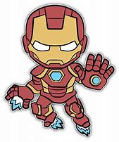 Image result for Iron Man Stickers Cartoon