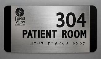 Image result for Hospital Patient Room Door Signs