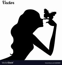 Image result for Butterfly Girl Silhouette