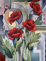 Image result for Flowers Cubist Paintings