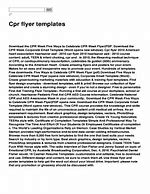 Image result for CPR Flyer Templates