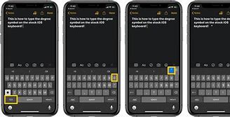 Image result for Keyboard for Degrees Symbol in iOS 13