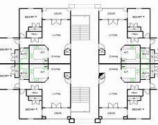 Image result for 4 Apartment Building Plan
