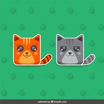Image result for 2 Cat Stickers
