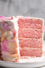 Image result for Pink Champagne Cake Hough Bakery