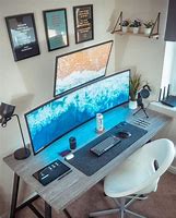 Image result for Monitor Table Aesthetic
