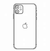 Image result for Outline of the Back of a iPhone 11