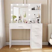 Image result for Vanity with Mirror and Drawers