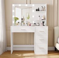 Image result for Lighted Makeup Vanity Mirror