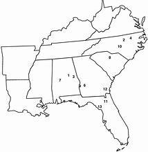 Image result for Southeastern States Map Blank