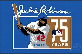 Image result for Jackie Robinson 75th Anniversary Sports Logo