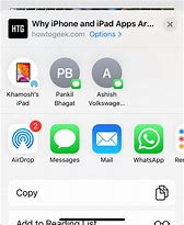 Image result for iOS Share Sheet Safari Link