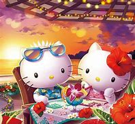 Image result for Hello Kitty Tropical Wallpaper