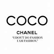 Image result for Coco Chanel Logo Print