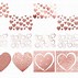 Image result for Rose Gold Heart Glitter Ornaments