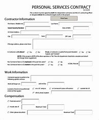 Image result for Personal Contract Sample