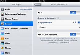 Image result for iPad Network Settings