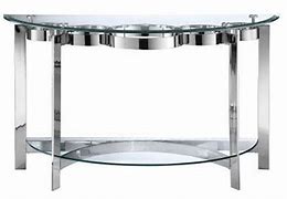 Image result for Chrome Sofa Table