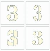 Image result for Number 3 Template Printable