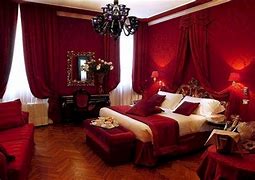 Image result for Red Gold Wallpaper Bedroom