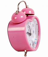 Image result for Battery Powered Leather Analog Alarm Clock