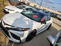 Image result for Toyota Camry XSE Wind Chill Pearl with Cockpit Red Interior