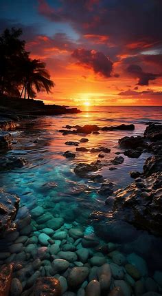 Paradise Beach Sunset [3264x5952] : r/phonewallpapers