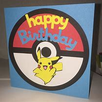 Image result for Pokemon Birthday Card