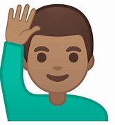 Image result for Emoji with Hand Up