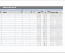 Image result for Computer Hardware Inventory Template