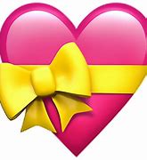 Image result for Heart with Yellow Ribbon Emoji