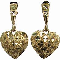 Image result for Yellow Heart Earrings
