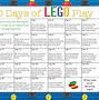 Image result for Monthly LEGO Challenge Calendar