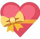 Image result for Emoji Blue Heart with Ribbon
