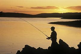 Image result for Man Fishing On Beach Silhouette