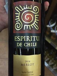 Espiritu Chile Merlot 的图像结果