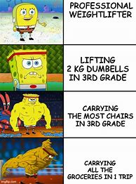 Image result for Spongebob Strength Meme