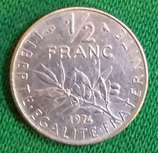 Image result for 5 Francs 1974 Value