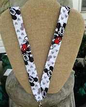 Image result for Mickey Mouse Lanyard Monogram Black Red White Yellow