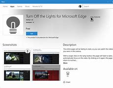 Image result for Turn Off Lights Microsoft Edge