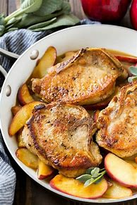 Image result for Pork Chops with Apple's