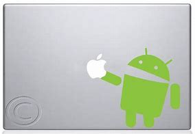 Image result for Android with Apple Sticker