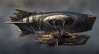 Image result for Steampunk Airship Art
