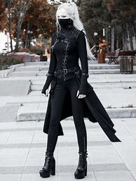 Image result for Black Mask Outfit