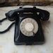 Image result for Old Black Rotary Phone