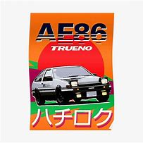 Image result for AE86 Initial D Hood