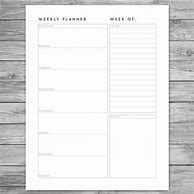 Image result for Weekly Planner Template