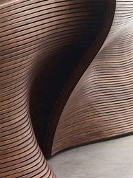 Image result for Curved Wood Wall