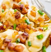 Image result for Perogies and Sour Cream